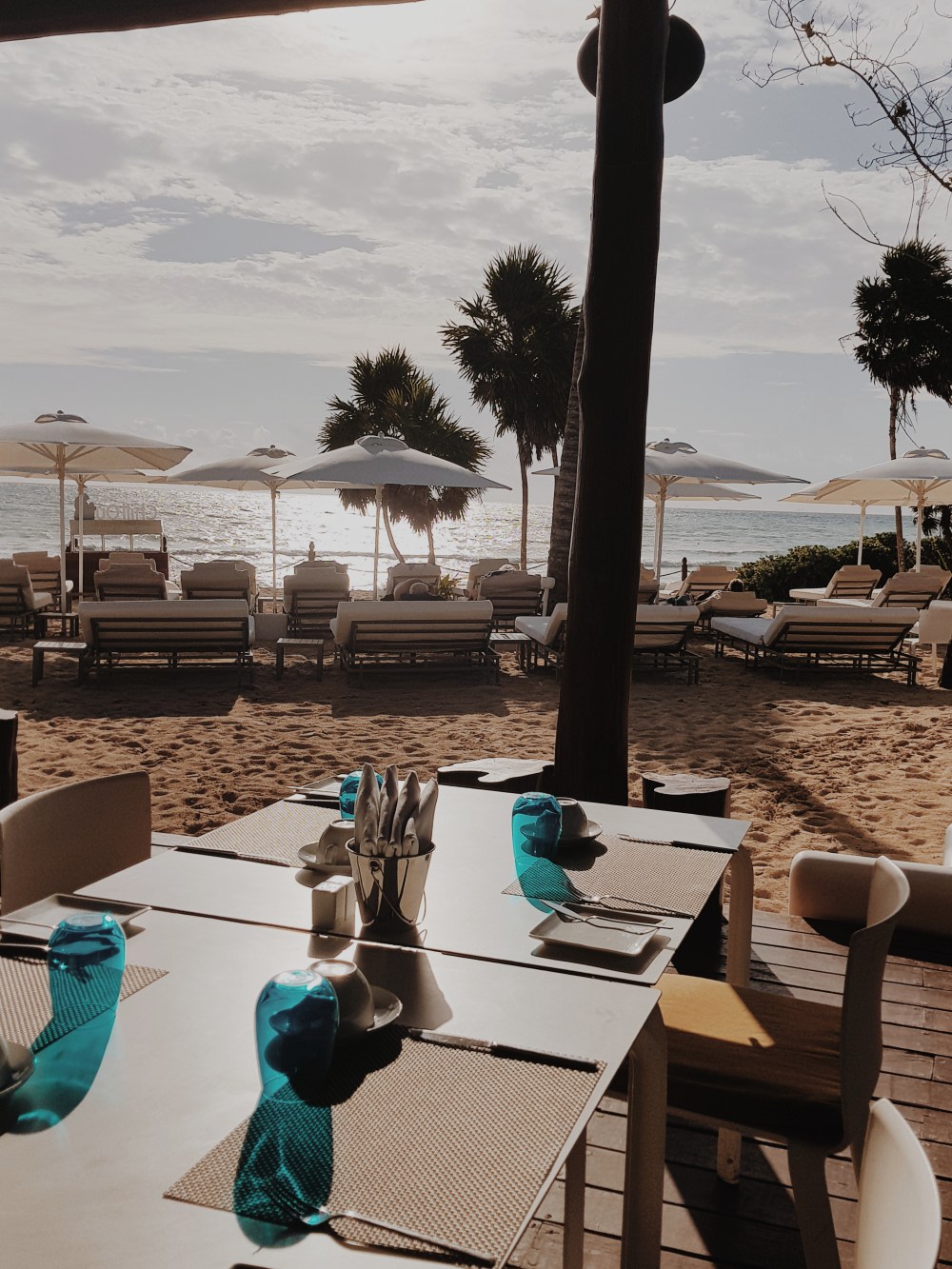 Utsikt fra strandrestauranten - Platinum Yucatan Princess - playa del Carmen - Mexico